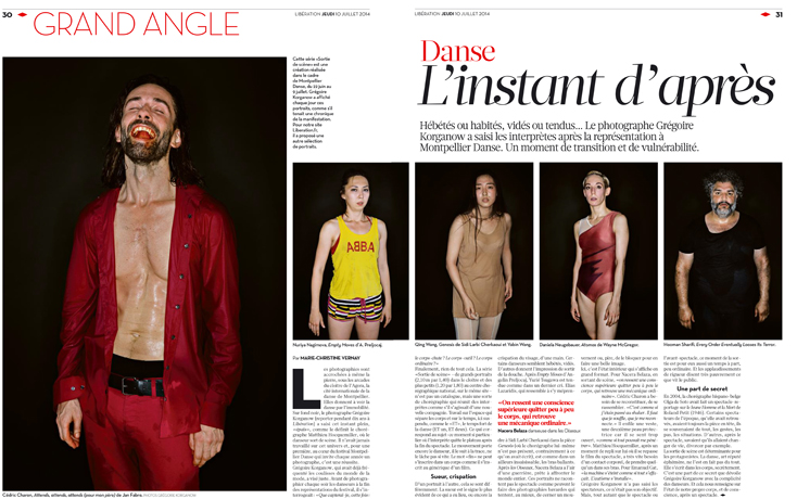 SORTIE DE SCENE IN LIBERATION & ON LIBERATION.FR