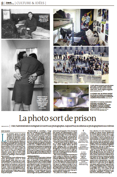 PRISONS by Gr&eacute;goire Korganow in French daily newspaper "Le monde"