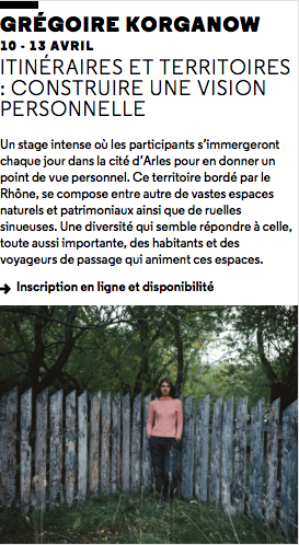 Workshop at rencontres d'Arles